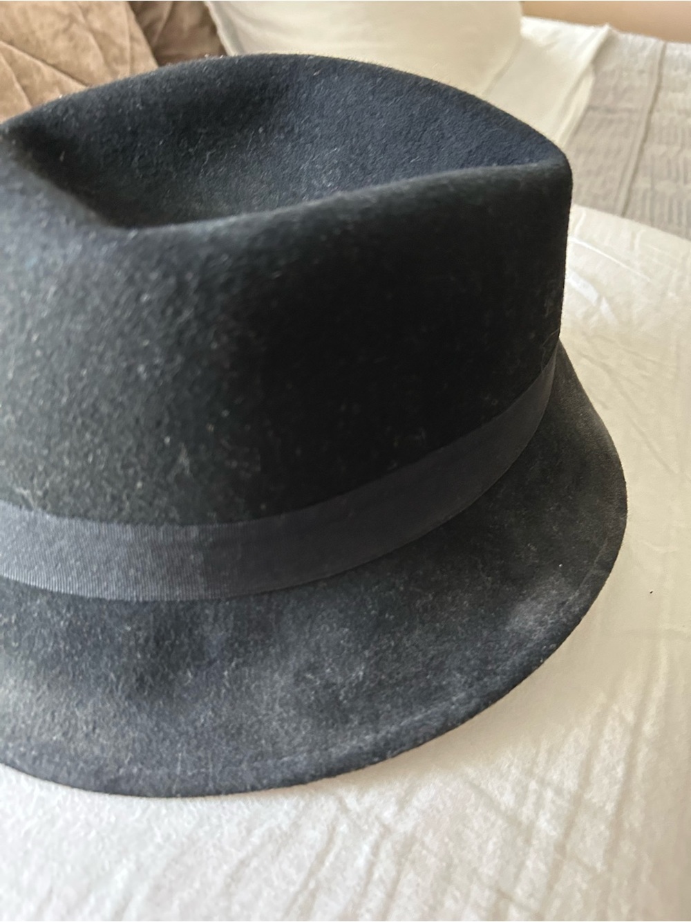 Classic Black Felt Fedora Hat
